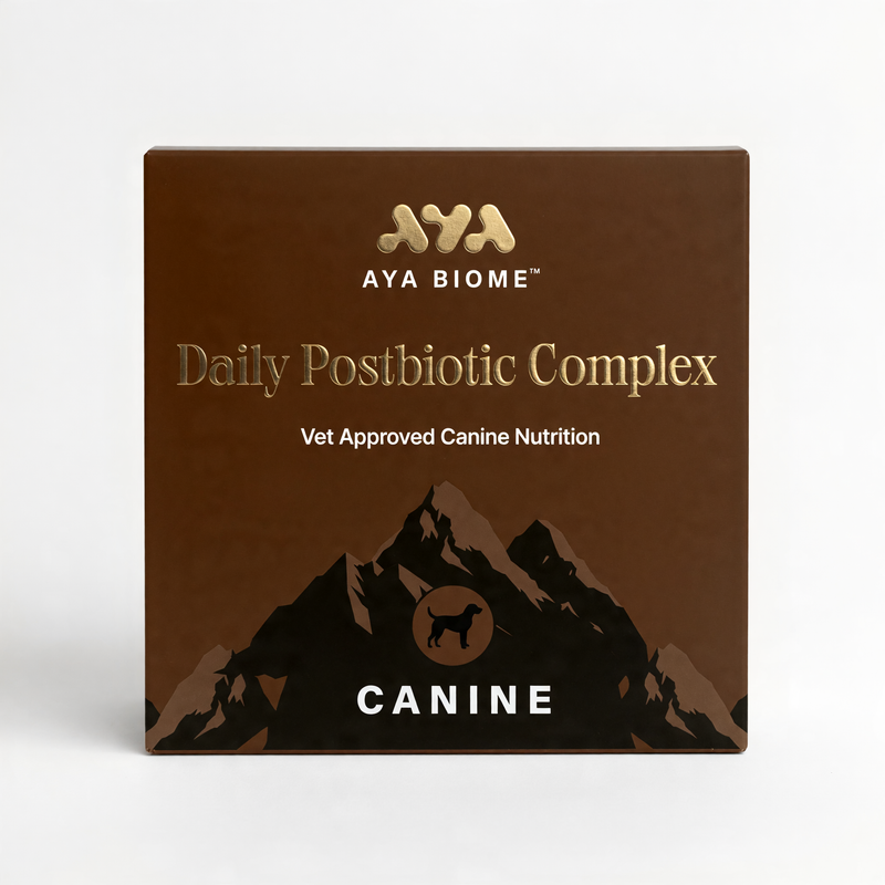 AYA BIOME™ Dog - Fermented Turmeric & Green-Lipped Mussel | Daily Postbiotic for Dogs | MSM 1000mg · 30 Sachets