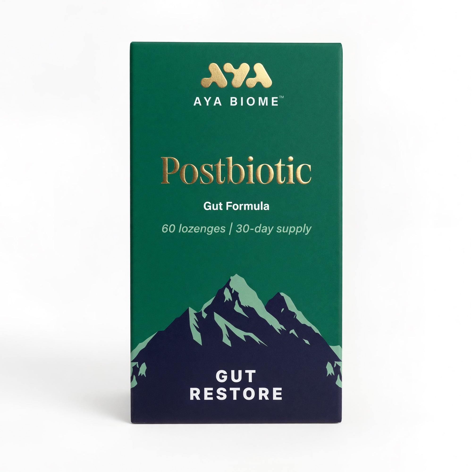 Gut Restore AYA BIOME fermented turmeric postbiotic gut health supplement UK
